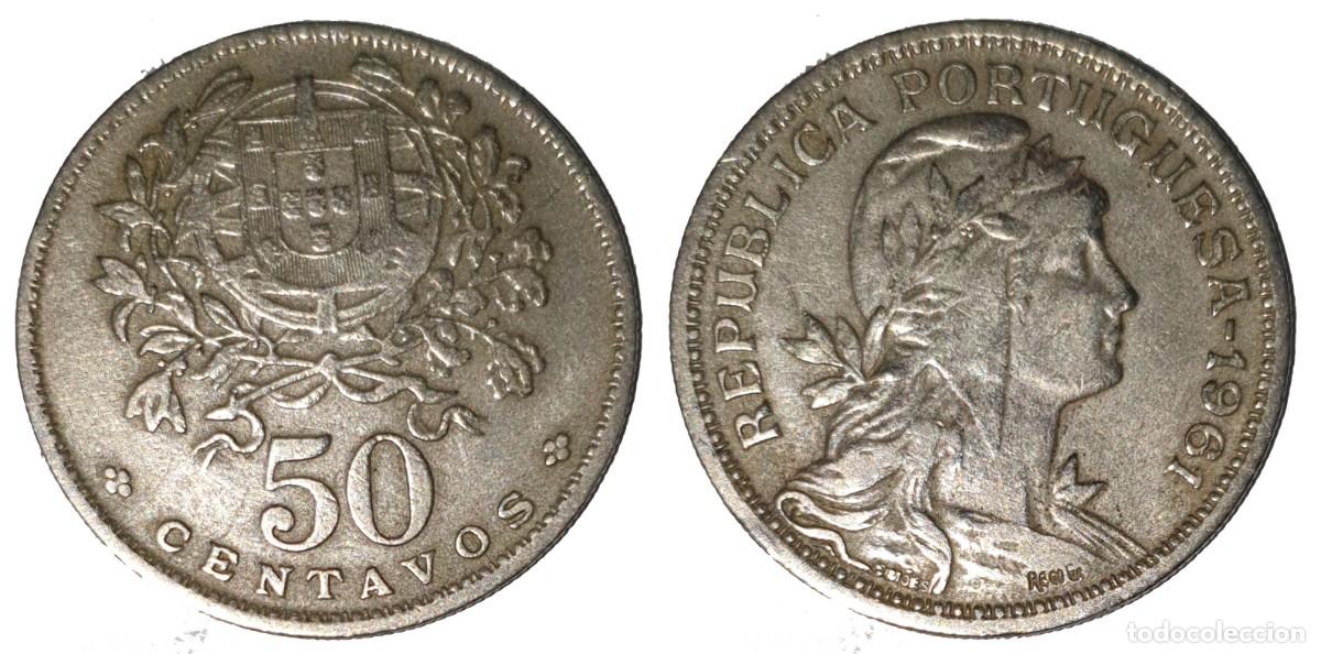 Monedas antiguas de Europa: Portugal 50 Centavos 1967 &ndash; KM#577
