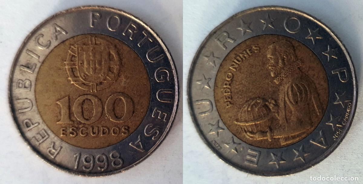 Monedas antiguas de Europa: Portugal 100 Escudos 1998 &ndash; Pedro Nunes &ndash; KM#645