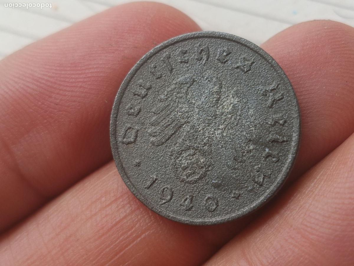 Monedas antiguas de Europa: Alemania. 10 reichspfennig de 1940 A