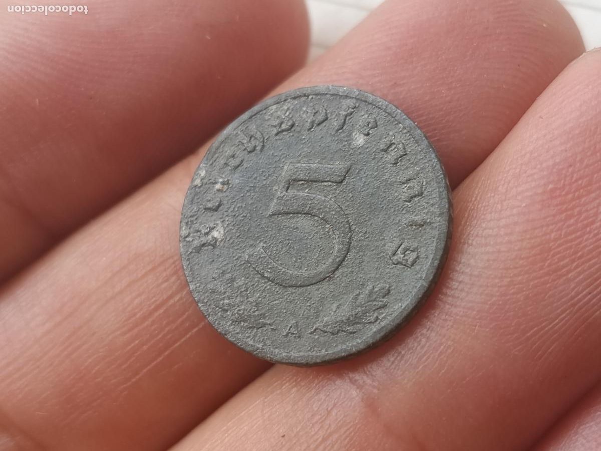 Monedas antiguas de Europa: Alemania. 5 reichspfennig de 1941 A