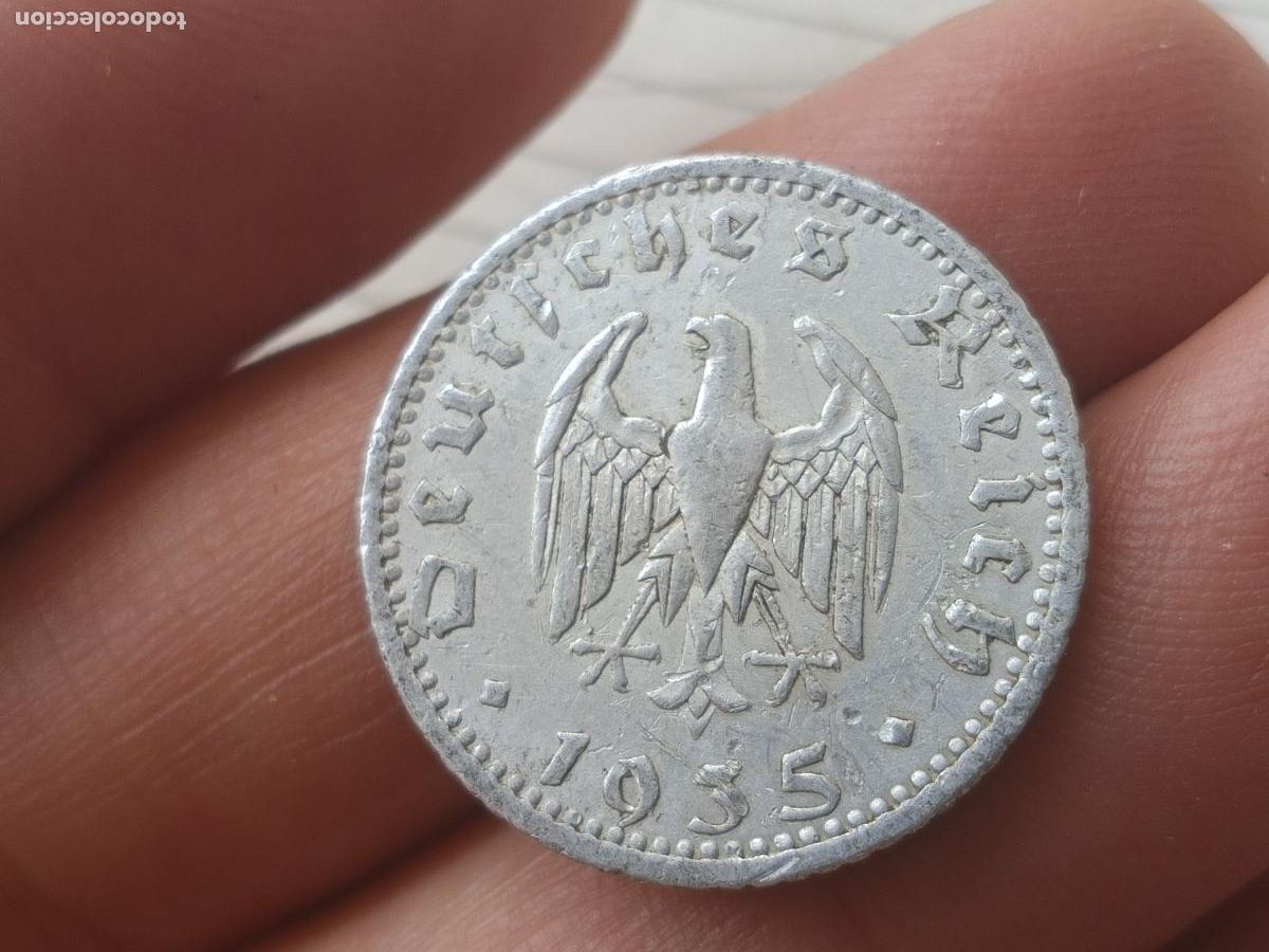 Monedas antiguas de Europa: Alemania. 50 reichspfennig de 1935 A