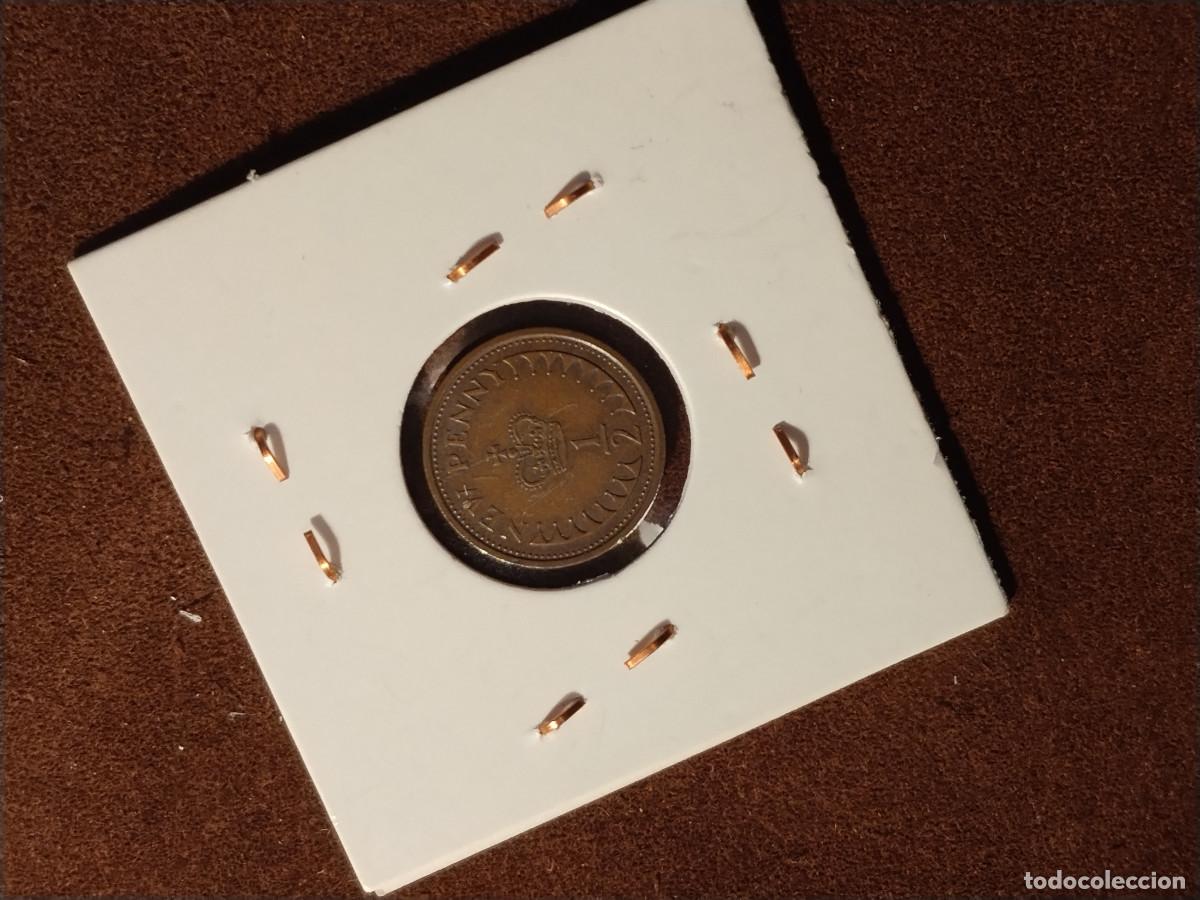 Monedas antiguas de Europa: Reino Unido &ndash; &frac12; New Penny 1971 &ndash; Isabel II
