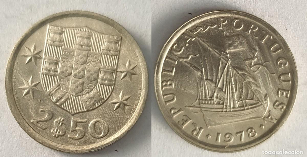 Monedas antiguas de Europa: Portugal 2$50 Escudos 1978 &ndash; Carabela &ndash; KM#590