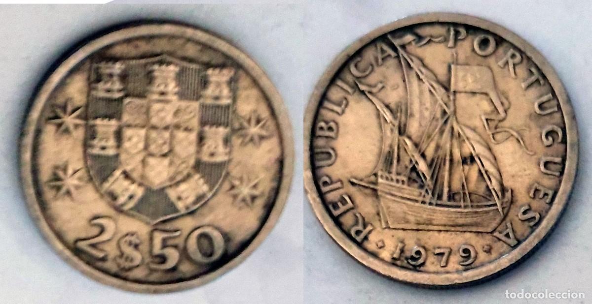 Monedas antiguas de Europa: Portugal 2$50 Escudos 1979 &ndash; Carabela &ndash; KM#590