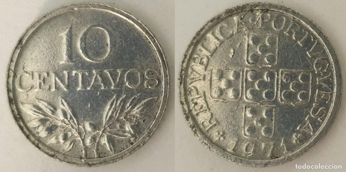 Monedas antiguas de Europa: Portugal 10 Centavos 1971 &ndash; KM#594