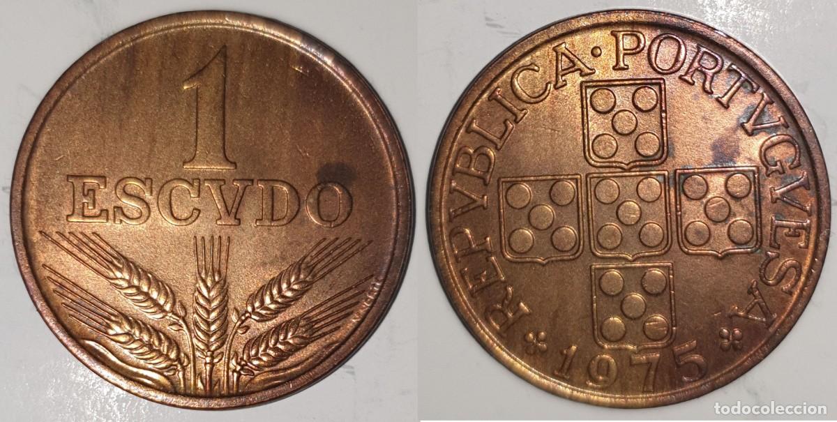 Monedas antiguas de Europa: Portugal 1 Escudo 1975 &ndash; KM#597
