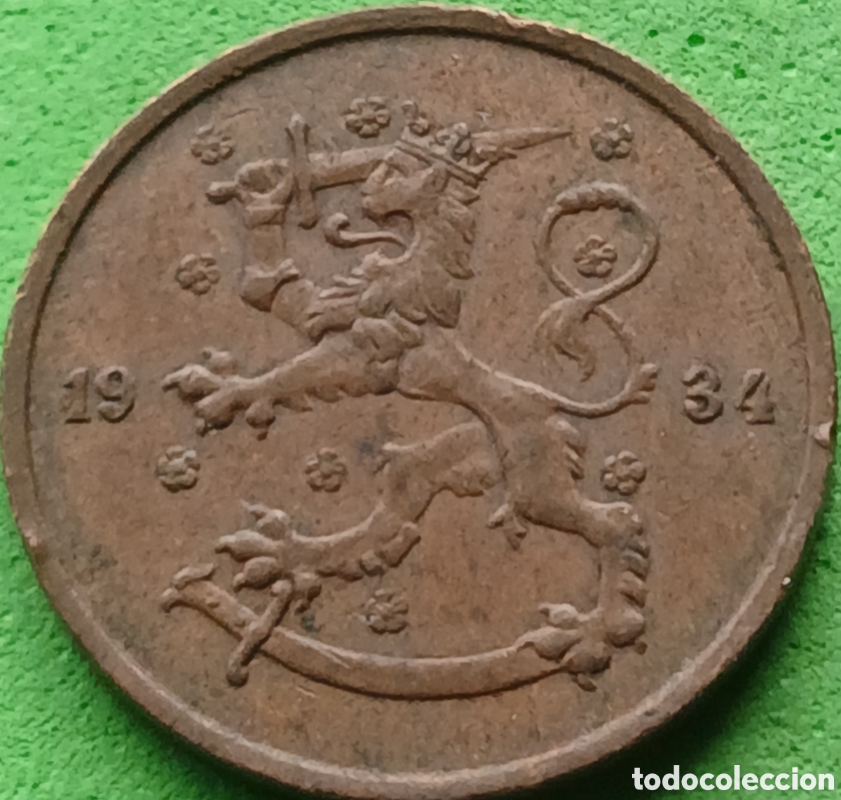 Monnaies anciennes de Europe: Finlandia 5 pennia 1934 km#22