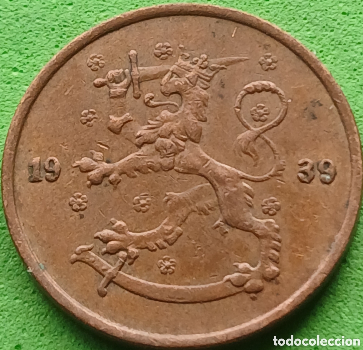 Monedas antiguas de Europa: Finlandia 5 pennia 1939 km#22