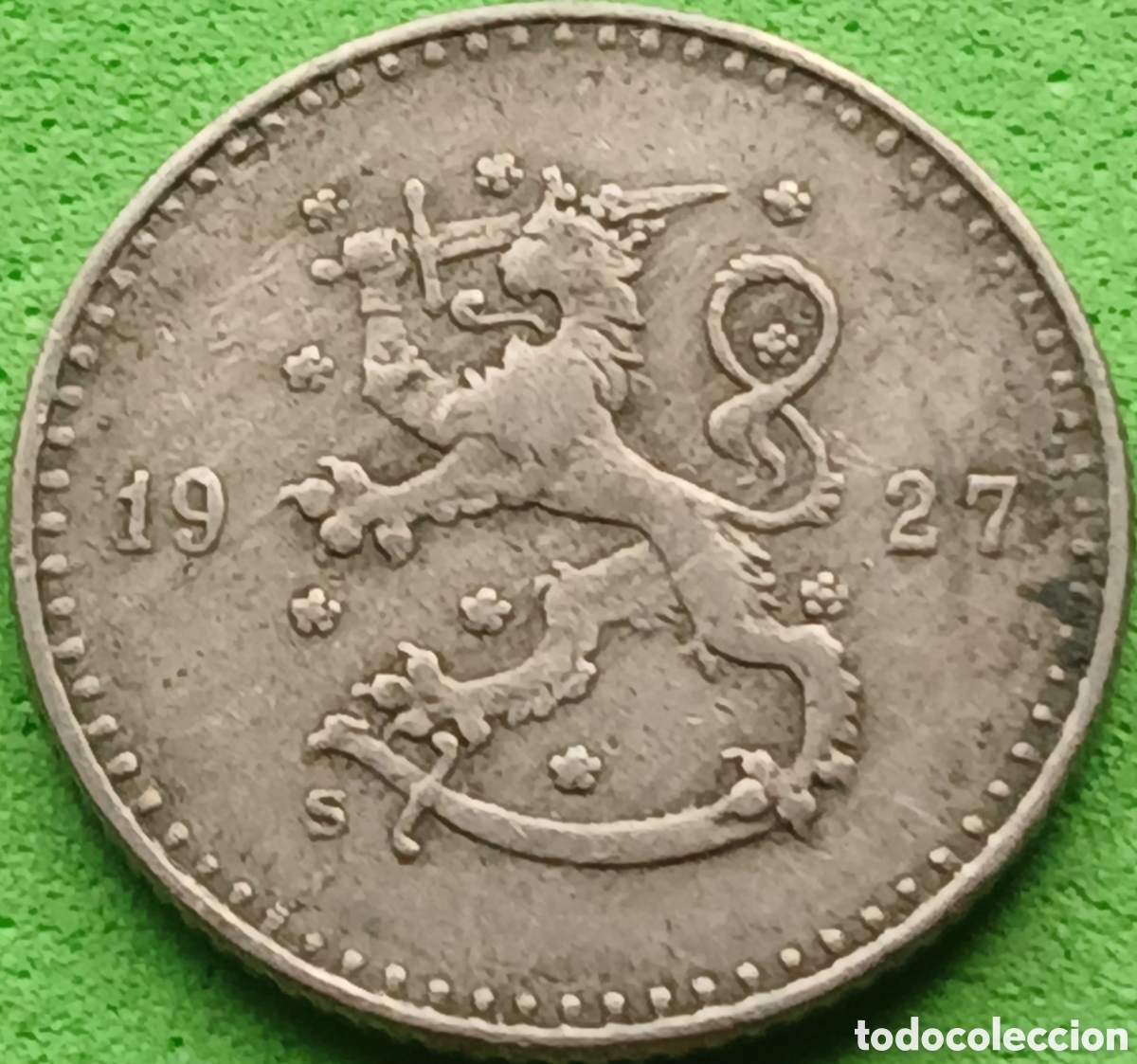 Monedas antiguas de Europa: Finlandia 25 pennia 1927 km#25 poco com&uacute;n