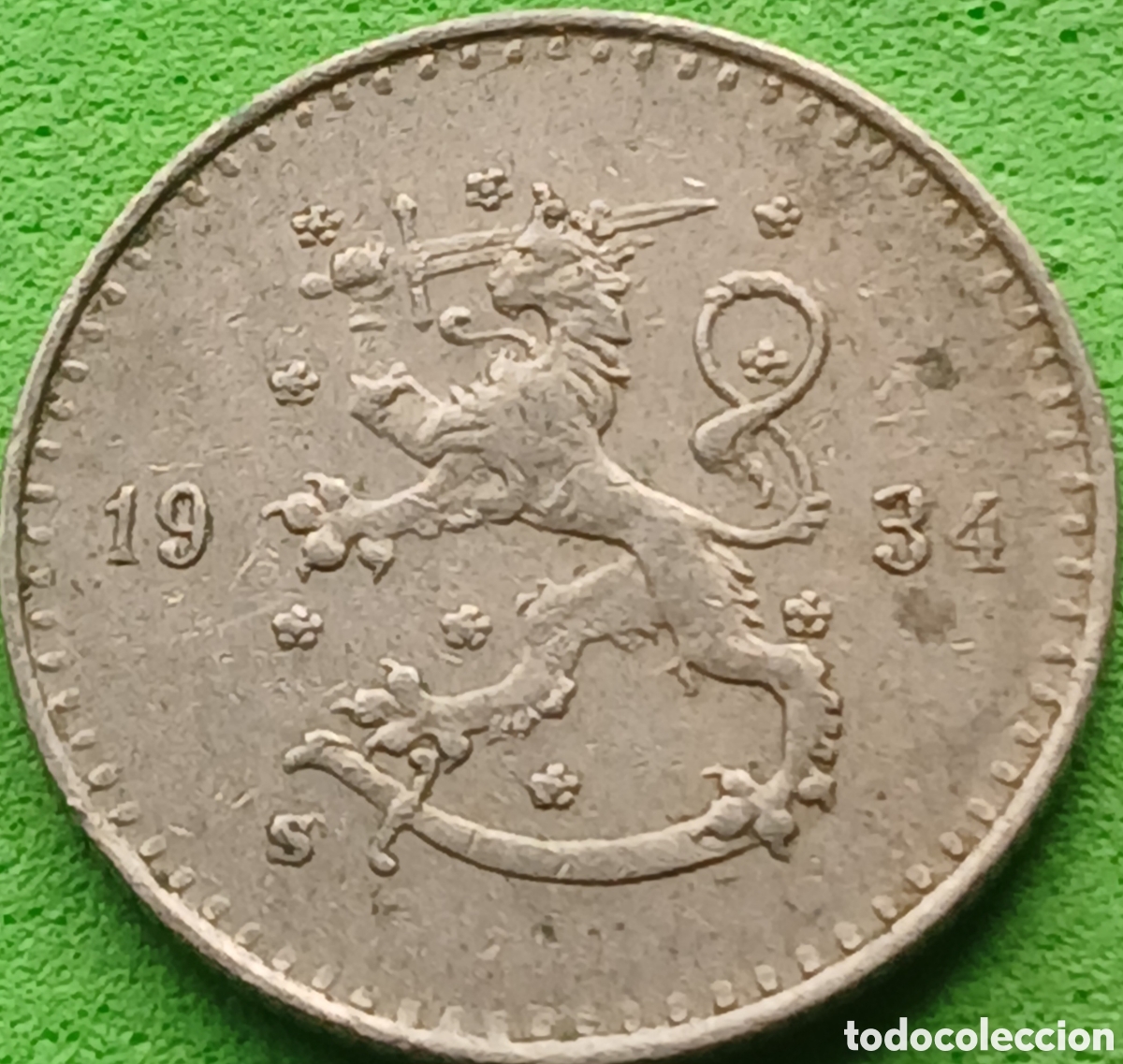 Monnaies anciennes de Europe: Finlandia 25 pennia 1934 km#25 poco com&uacute;n