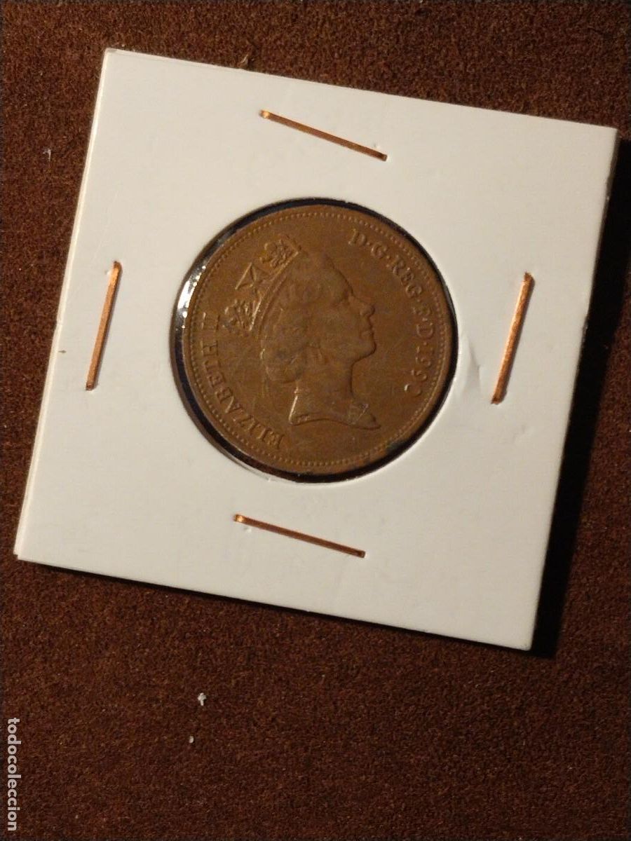 Old Coins of Europe: Reino Unido &ndash; 2 Pence 1992 &ndash; Emblema Pr&iacute;ncipe de Gales &ndash; Isabel II