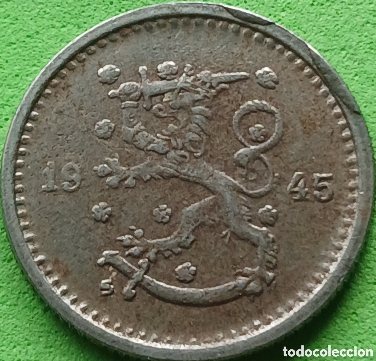 Monedas antiguas de Europa: Finlandia 50 pennia 1945 km#26b