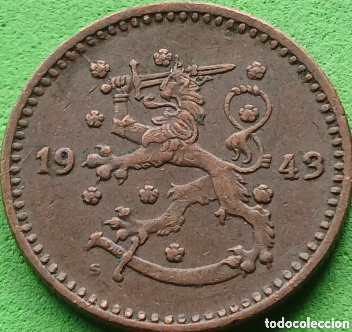 Monedas antiguas de Europa: Finlandia 1 marco 1943 km#30a