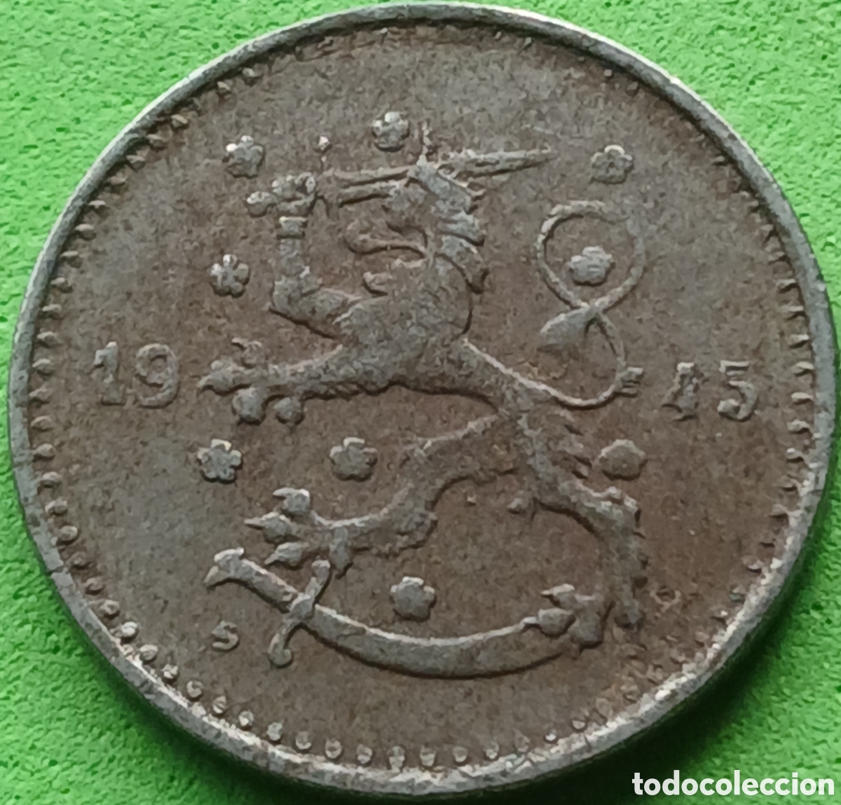 Monedas antiguas de Europa: Finlandia 1 marco 1945 km#30b