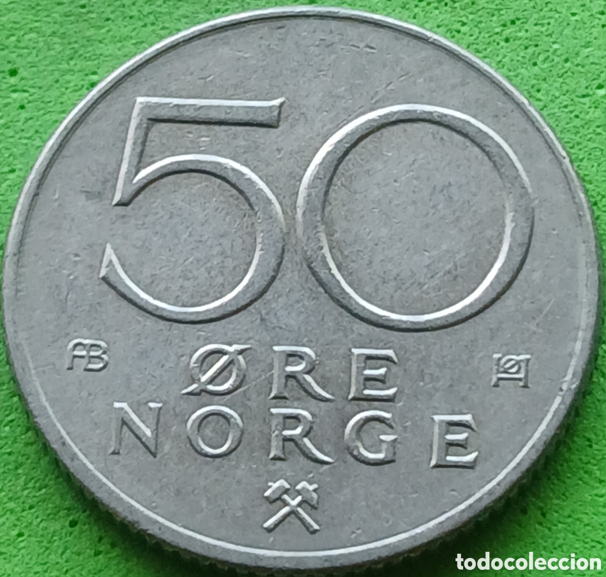 Monedas antiguas de Europa: Noruega 50 ore 1976 km#418