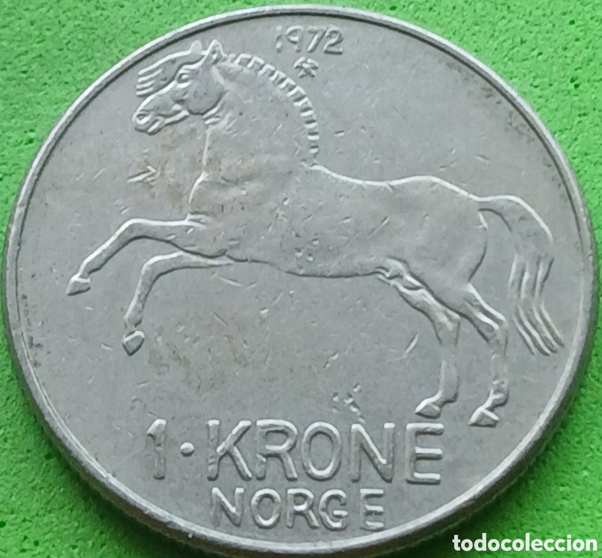 Monedas antiguas de Europa: Noruega 1 corona 1972 km#409