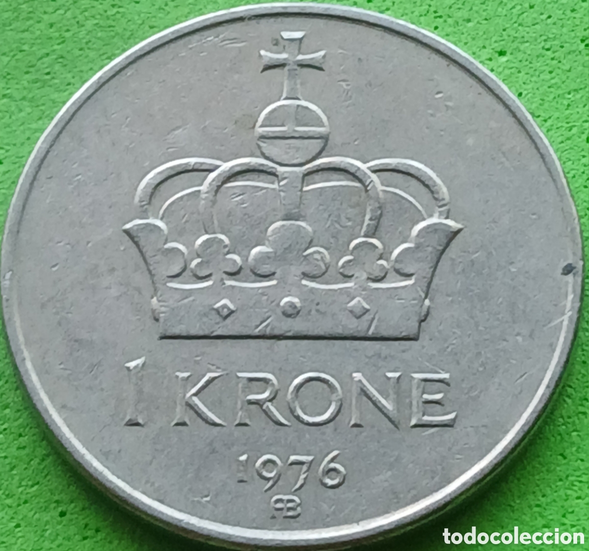 Monedas antiguas de Europa: Noruega 1 corona 1976 km#419