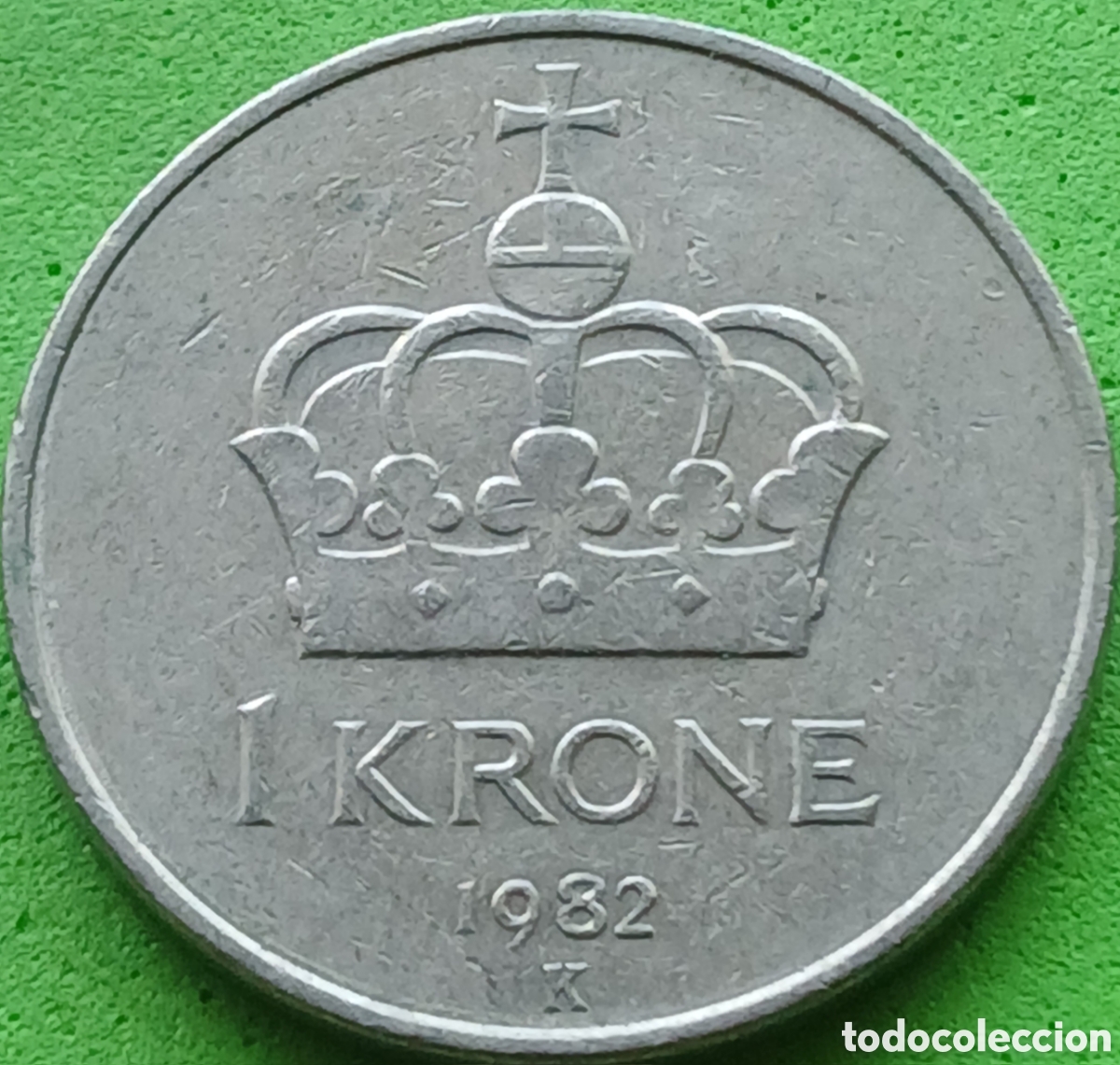 Monedas antiguas de Europa: Noruega 1 corona 1982 km#419