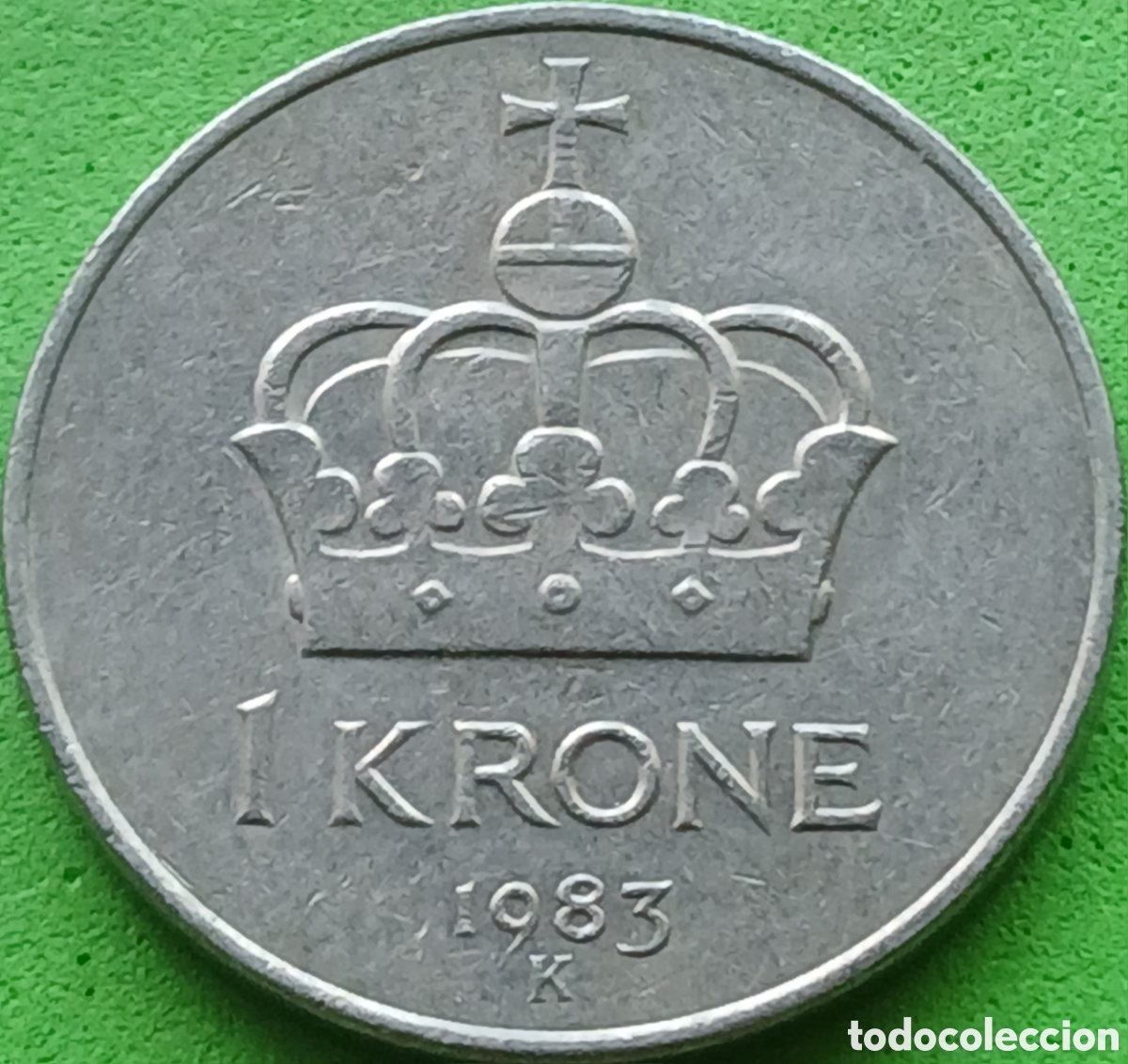Monedas antiguas de Europa: Noruega 1 corona 1983 km#419