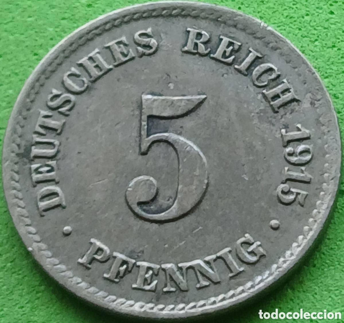 Monedas antiguas de Europa: Alemania Imperio 5 pfennig 1915 J km#11 poco com&uacute;n