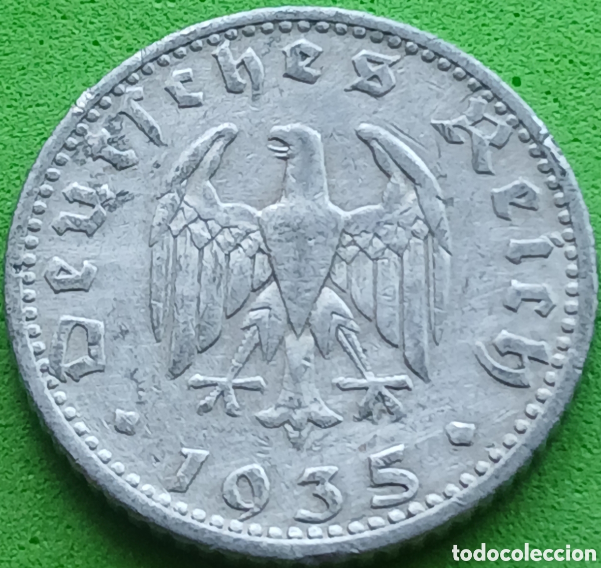 Monedas antiguas de Europa: Alemania Tercer Reich 50 reichspfennig 1935 D km#87