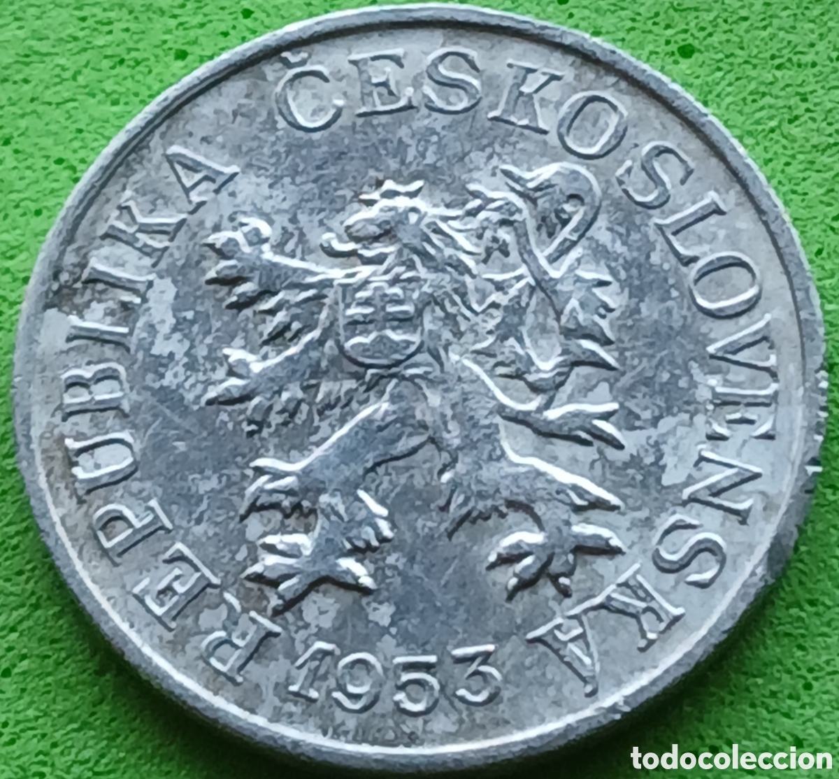 Monedas antiguas de Europa: Checoslovaquia 3 hellers 1953 km#36