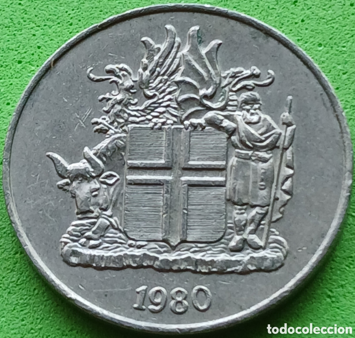 Monedas antiguas de Europa: Islandia 10 coronas 1980 km#15