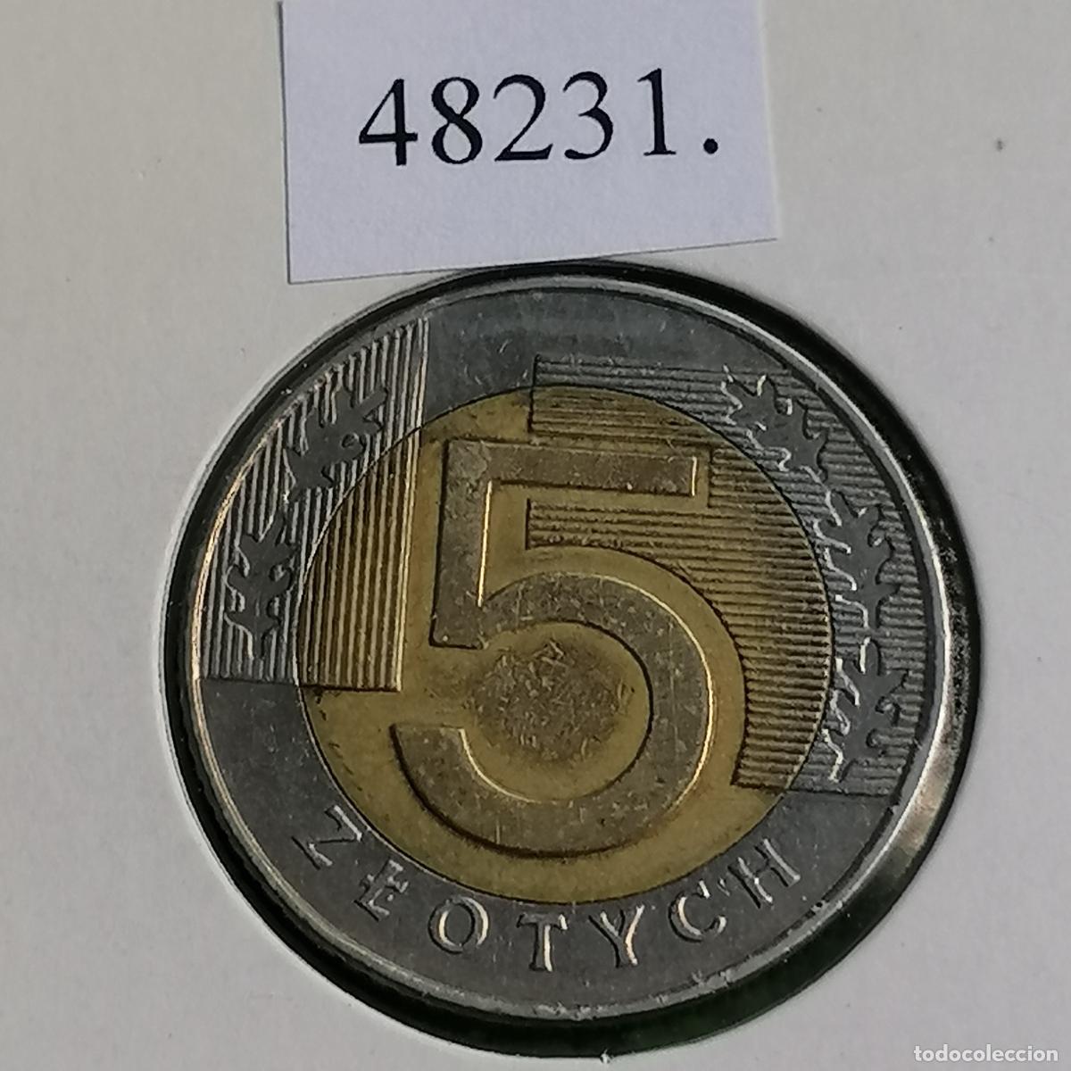 Monnaies anciennes de Europe: Polonia 5 Zlotys 1996, bimet&aacute;lica