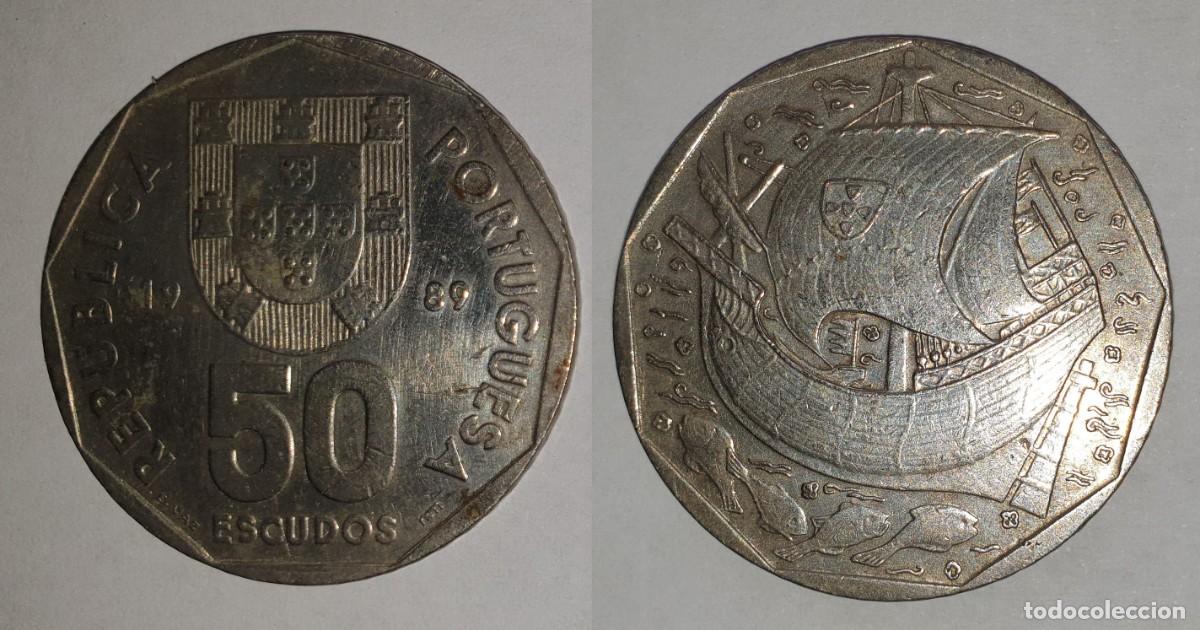 Monedas antiguas de Europa: Portugal &ndash; 50 Escudos 1989 &ndash; KM#636