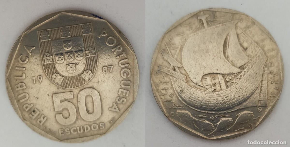 Monedas antiguas de Europa: Portugal &ndash; 50 Escudos 1987 &ndash; KM#636