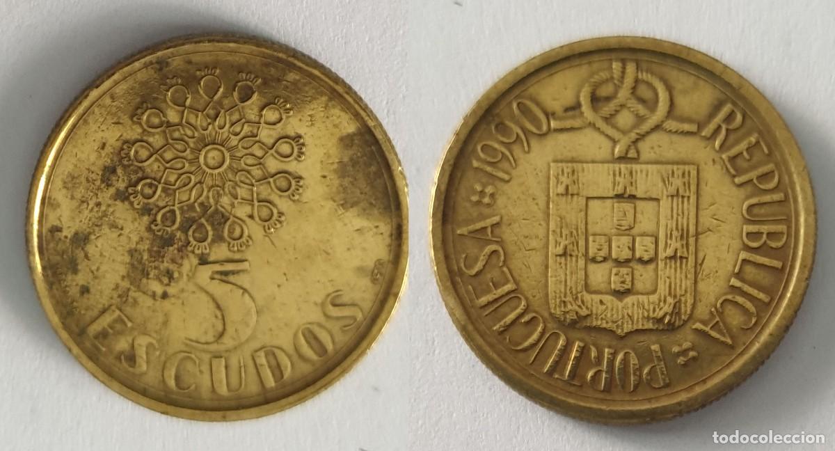 Old Coins of Europe: Portugal &ndash; 5 Escudos 1990 &ndash; KM#632
