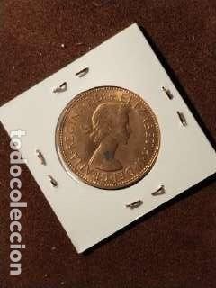 Monnaies anciennes de Europe: One Penny 1966 &ndash; Elizabeth II &ndash; Britannia