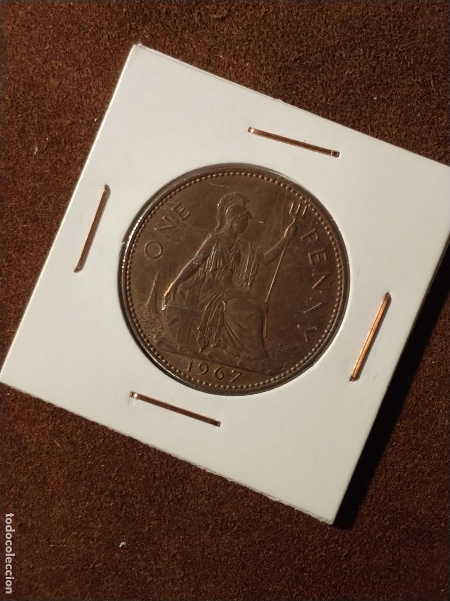 Monnaies anciennes de Europe: One Penny 1967 &ndash; Elizabeth II &ndash; Britannia