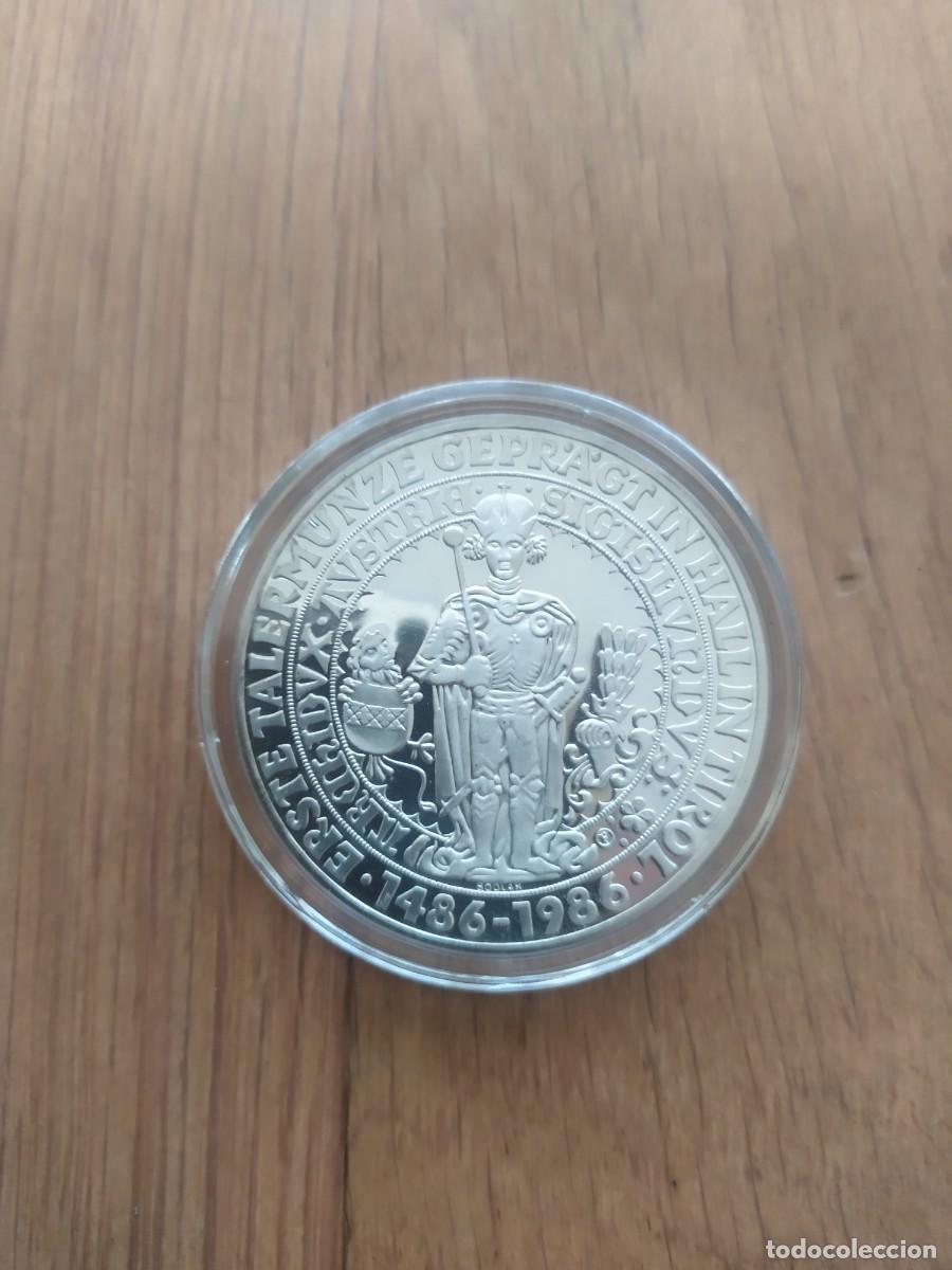 Monedas antiguas de Europa: 500 SHILLING,AUSTRIA. 1486-1986. 500 A&Ntilde;OS GULDINER HALL IN TIROL. PROOF.