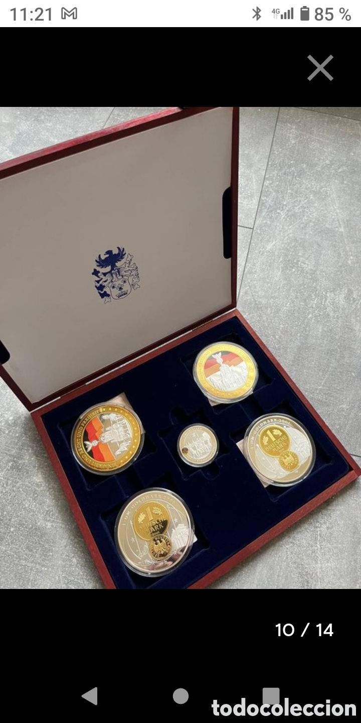 Monedas antiguas de Europa: 5 medallas conmemorativas Alemania