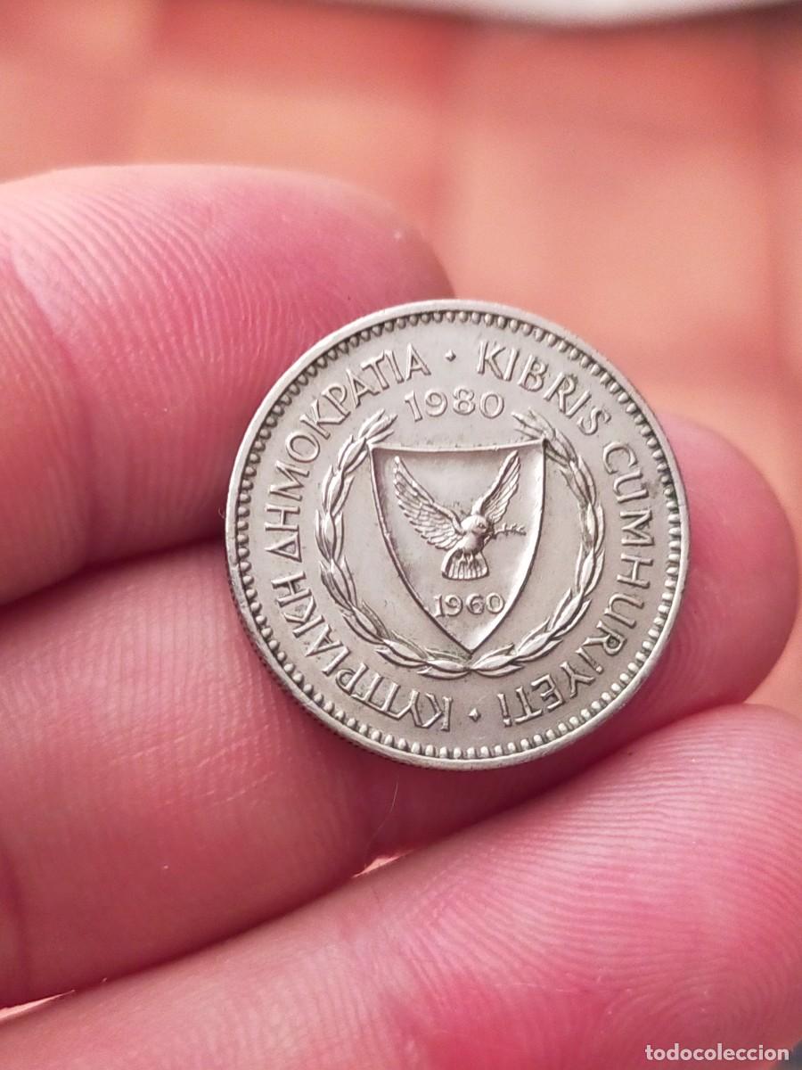 Monedas antiguas de Europa: MONEDA DE 50 CINCUENTA MILS 1980 1960 CHIPRE MUY BUENA CONSERVACION