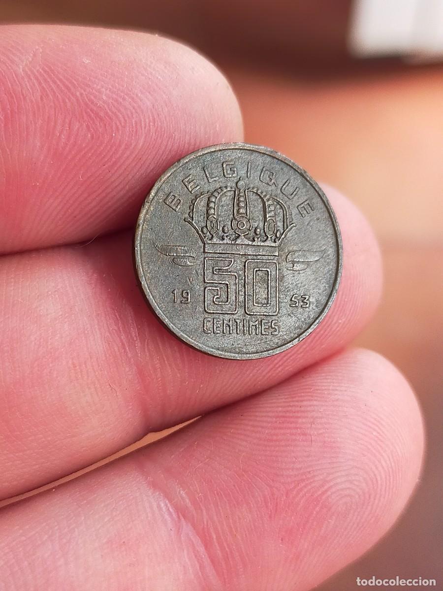 Monedas antiguas de Europa: MONEDA DE 50 CINCUENTA CENTIMOS CENTIMES 1953 BELGICA MUY BUENA CONSERVACION