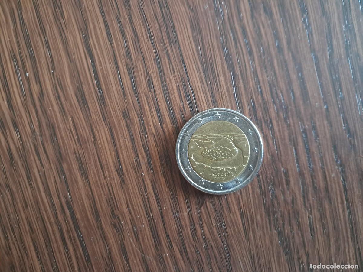 Monedas antiguas de Europa: moneda de 2 euros de Alemania, a&ntilde;o 2025, Saarland, ceca J.