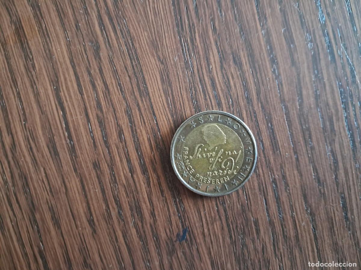 Monedas antiguas de Europa: moneda de 2 euros de Eslovenia, a&ntilde;o 2023.