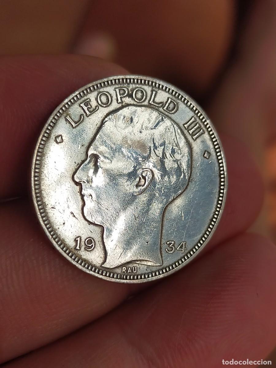 Monedas antiguas de Europa: MONEDA DE 20 VEINTE FRANCOS FRANCS 1934 BELGICA EXCELENTE CONSERVACION PLATA LEOPOLDO III