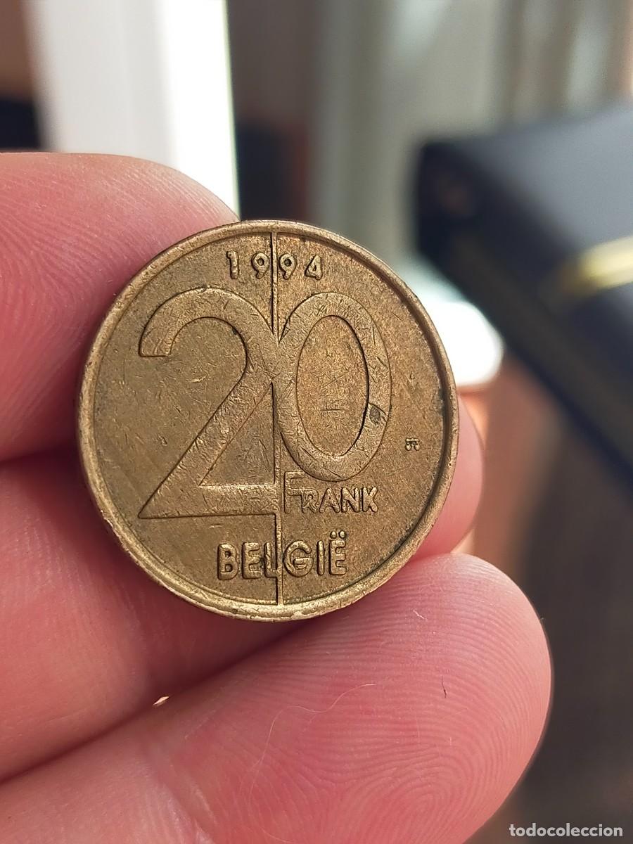 Monedas antiguas de Europa: MONEDA DE 20 VEINTE FRANCOS FRANCS 1994 BELGICA MUY BUENA CONSERVACION