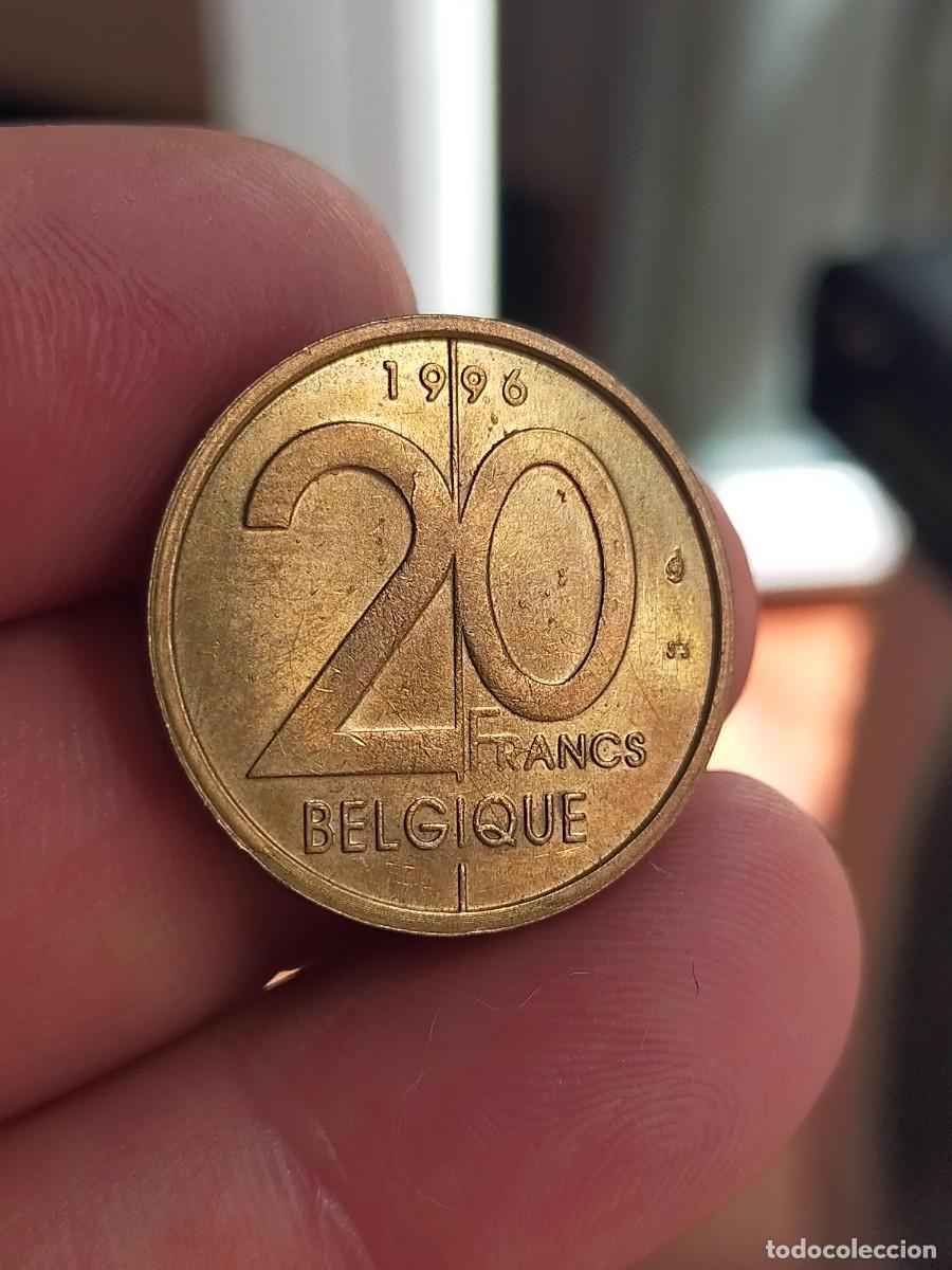 Monedas antiguas de Europa: MONEDA DE 20 VEINTE FRANCOS FRANCS 1996 BELGICA MUY BUENA CONSERVACION