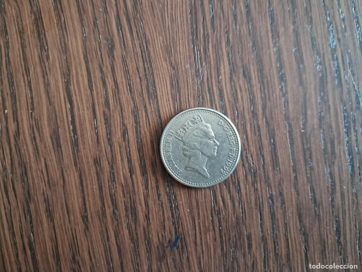Old Coins of Europe: moneda de Gran Breta&ntilde;a, 10 peniques, a&ntilde;o 1992.