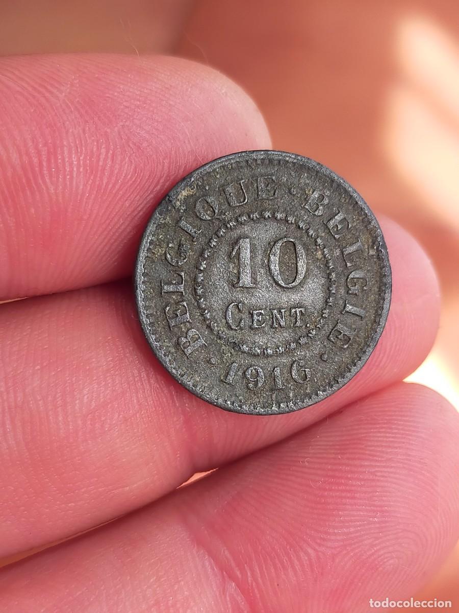 Monedas antiguas de Europa: MONEDA DE 10 DIEZ CENTIMOS CENTS 1916 BELGICA BUENA CONSERVACION