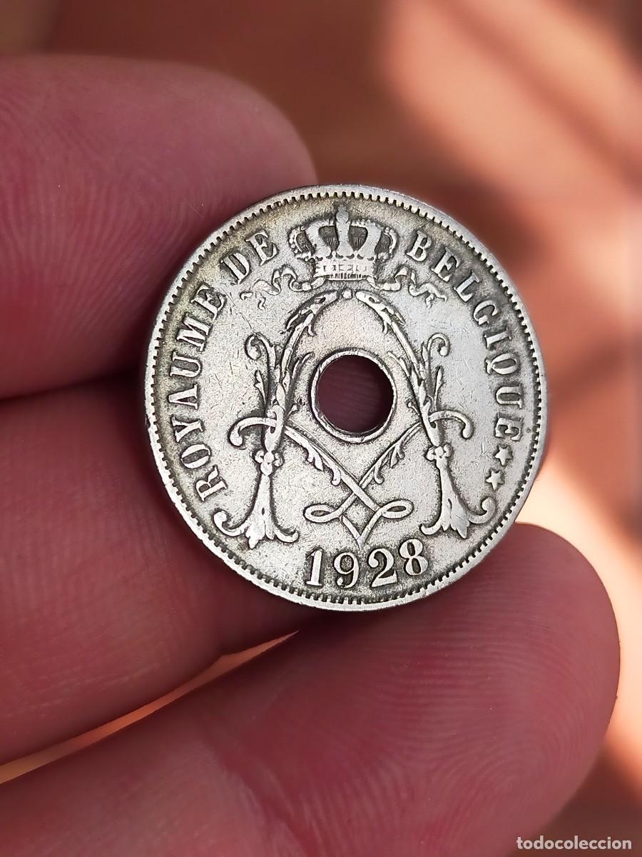 Monedas antiguas de Europa: MONEDA DE 25 VEINTICINCO CENTIMOS CENTS 1928 BELGICA MUY BUENA CONSERVACION