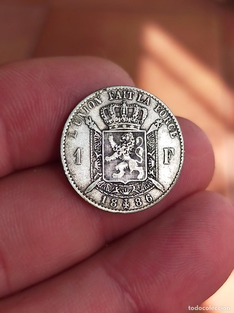 Monedas antiguas de Europa: MONEDA DE 1 FRANCO FRANC 1886 BELGICA MUY BUENA CONSERVACION PLATA