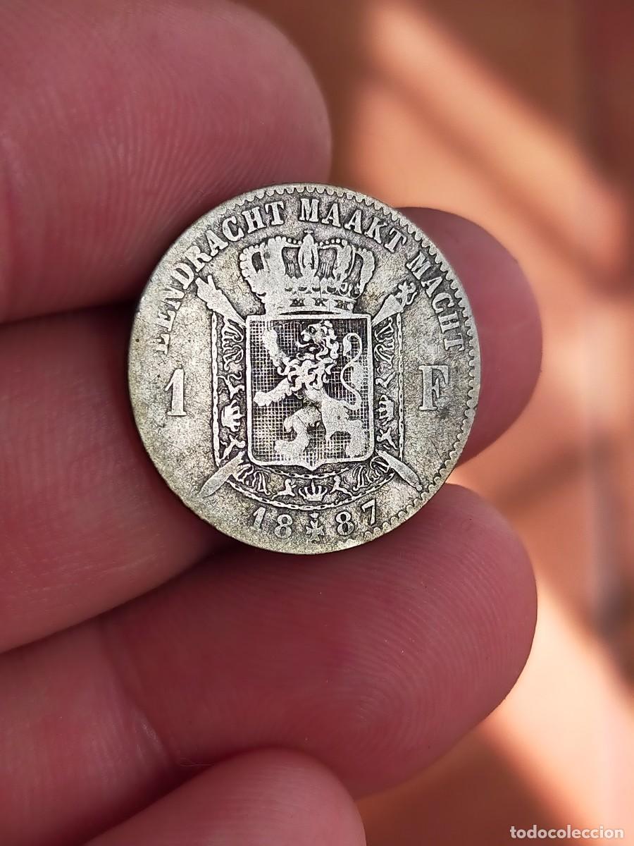 Monedas antiguas de Europa: MONEDA DE 1 FRANCO FRANC 1887 BELGICA BUENA CONSERVACION PLATA