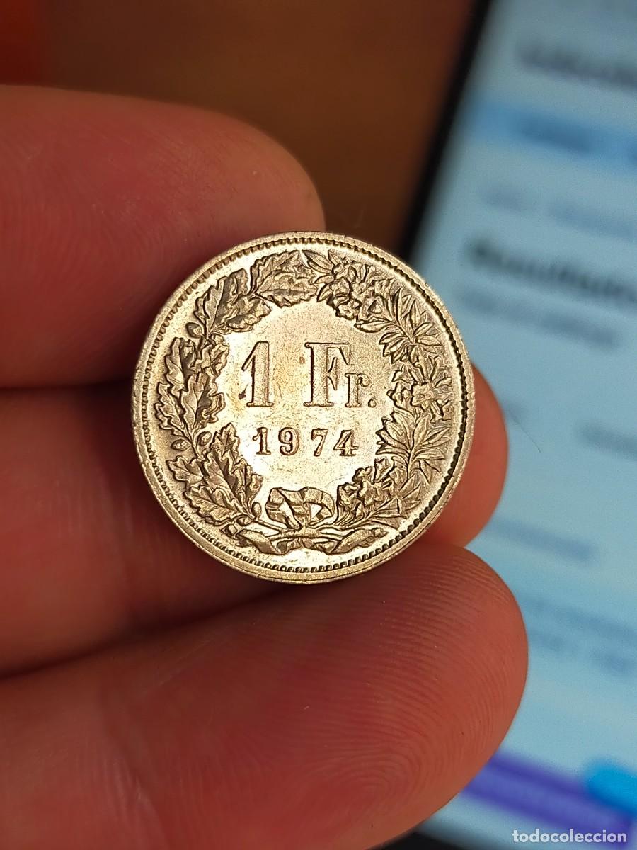 Monedas antiguas de Europa: MONEDA DE 1 UN FRANC FRANCO SUIZA 1974 MUY BUENA CONSERVACION