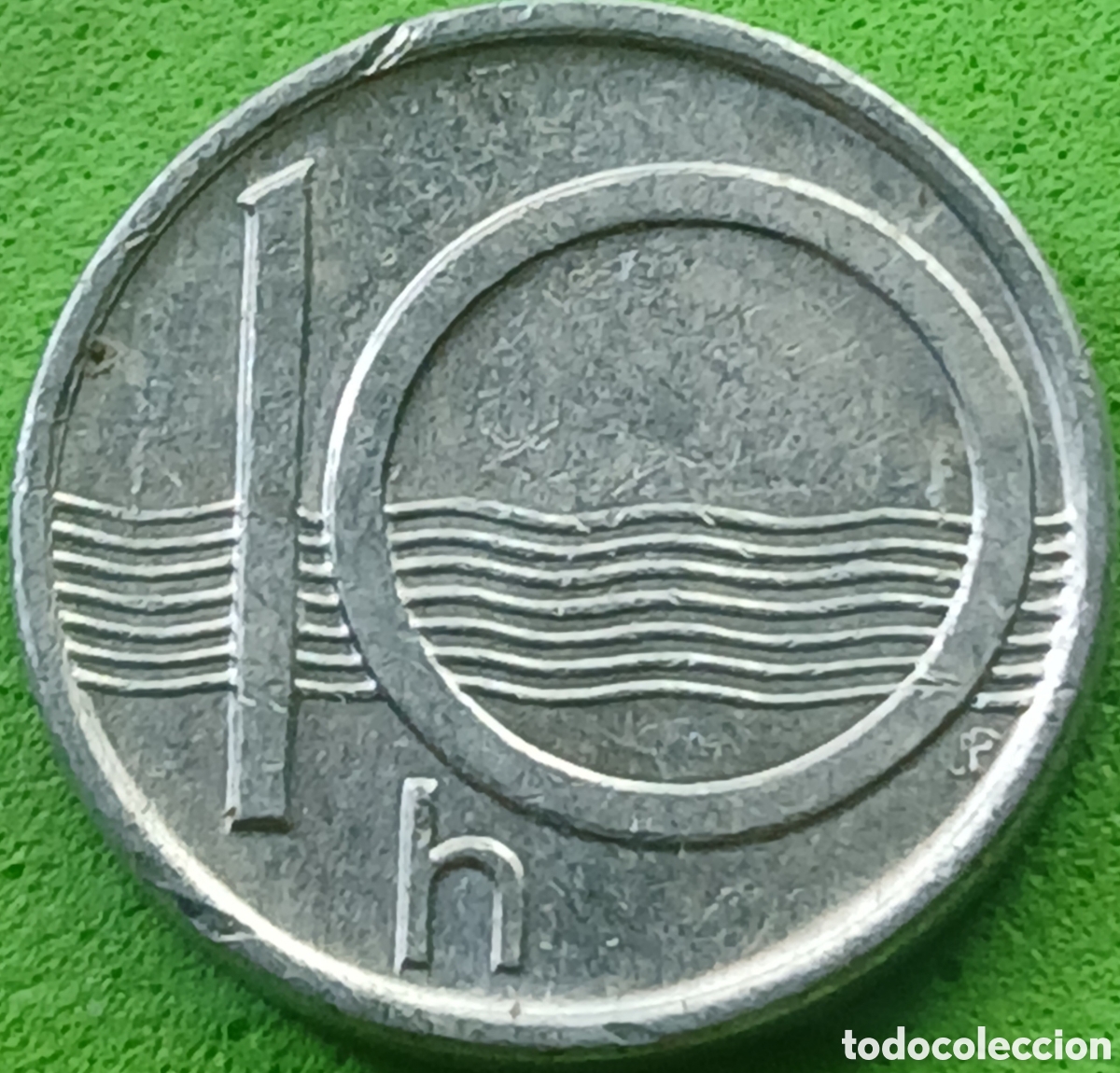 Monedas antiguas de Europa: Rep&uacute;blica Checa 10 hellers 1993 km#6 ceca &rdquo;b&rdquo;