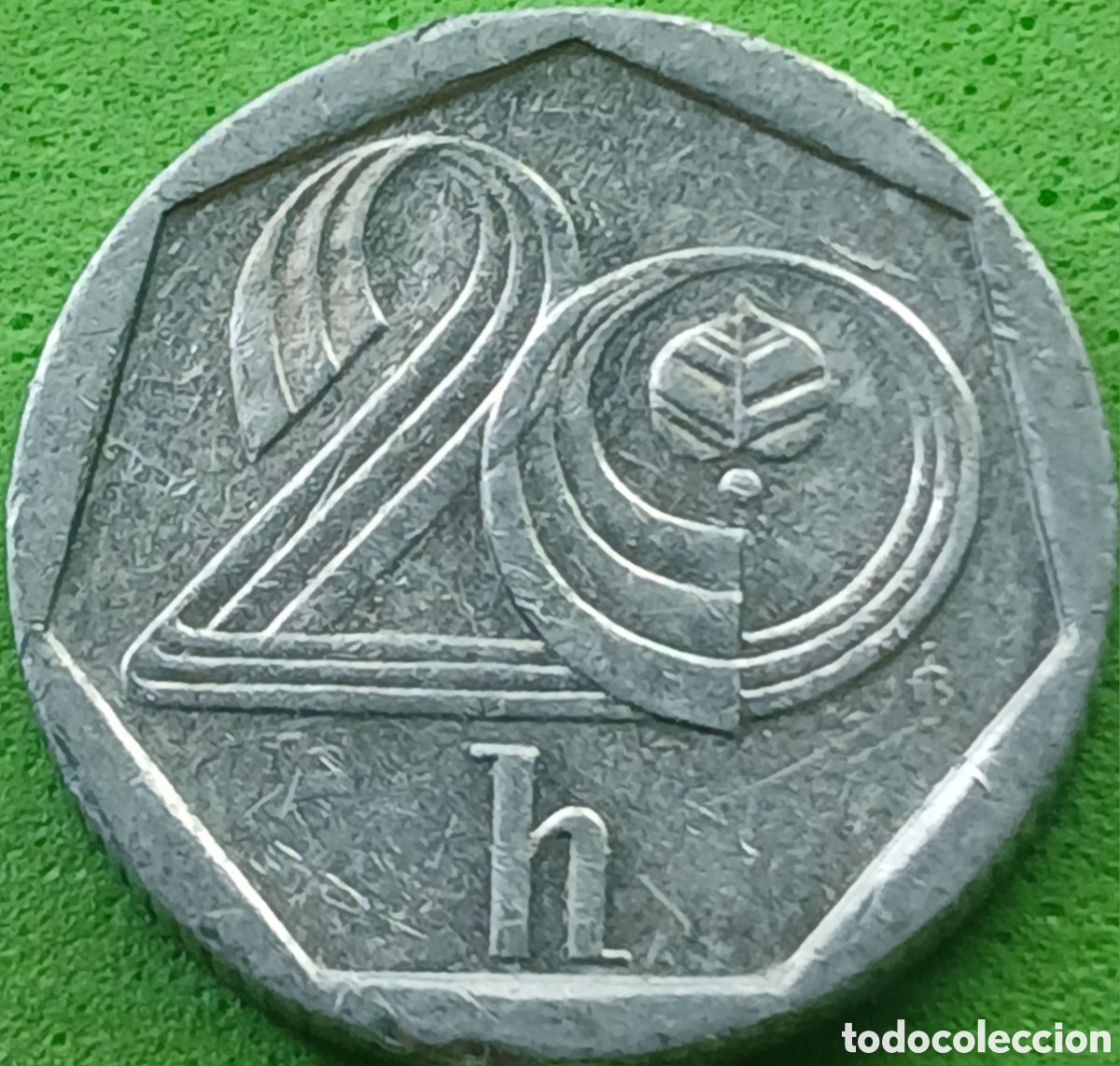 Monedas antiguas de Europa: Rep&uacute;blica Checa 20 hellers 1993 km#2.1 ceca &rdquo;b&rdquo;
